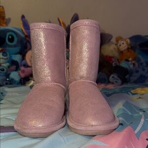 BearPaw Sparkly Pink Boots